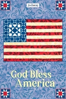 God Bless America Mini Notebook (Quiet Fox Designs) 64 Lined Pages in a Small 4-inch by 6-inch Pocket-Size with Inspirational Quotes and Cover Art of a Patriotic Folk Art Painting by Artist Jim Shore 1641781564 Book Cover