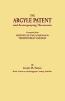 Argyle Patent & Accompanying Documents 0806302720 Book Cover