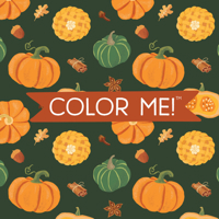Color Me! Fall - Keepsake Coloring Books Compact Edition with Cozy Autumn Quotes | 7x7 Inches | Boo Basket Stuffer, Portable Coloring Book for Adults & All Ages B0GZT2VTCQ Book Cover
