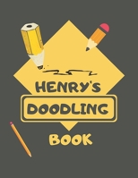 Henry's Doodle Book: Personalised Henry Doodle Book/ Sketchbook/ Art Book For Henrys, Children, Teens, Adults and Creatives | 100 Blank Pages For Full Creativity | A4 1676850007 Book Cover