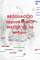 BROGLIACCIO appunti ricerca MASTER 'de Jus antiquo' 1291668535 Book Cover