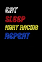 Eat Sleep kart racing Repeat Notebook Fan Sport Gift: Lined Notebook / Journal Gift, 120 Pages, 6x9, Soft Cover, Matte Finish 1674457545 Book Cover