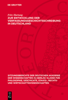 Zur Entwicklung Der Verfassungsgeschichtsschreibung in Deutschland 3112725247 Book Cover