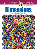 Creative Haven Dimensions Coloring Book 048679539X Book Cover