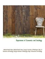 Department of Economics and Sociology 053022660X Book Cover