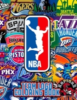 NBA team logos coloring book: coloring book for kids and adults, Basketball coloring book, Basketball coloring book, Sports Coloring Book ... B08HH1JXLT Book Cover