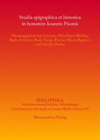 Studia Epigraphica Et Historica in Honorem Ioannis Pisonis 3447122099 Book Cover