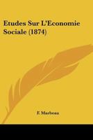 Etudes Sur L'A(c)Conomie Sociale 2013442122 Book Cover