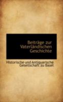 Beitrage zur Vaterlandischen Geschichte 0559433832 Book Cover