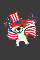 Patriotic Dabbing Beagle 1074846451 Book Cover