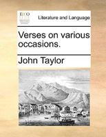 Verses on various occasions. 1241038864 Book Cover