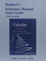 Student Solutions Manual for Calculus for Scientists and Engineers: Early Transcendentals, Single Variable 0321785444 Book Cover