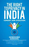 The Right to Privacy in India: Concept and Evolution 1482868679 Book Cover