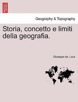 Storia Concetto E Limiti Della Geografia (1881) 1241352224 Book Cover