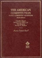 The American Constitution: Cases, Comments, Questions (American Casebook Series) 0314247173 Book Cover