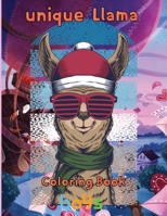 unique Llama Coloring Book boys: 8.5''x11''/Llama Coloring Book B09B2GK67C Book Cover