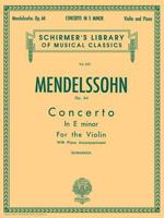 Concerto in E minor, Op. 64: Score and Parts (Schirmer's Library) 0793548594 Book Cover