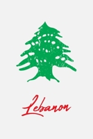 Lebanon: Cedar Tree Worn Look Cover 120 Page Lined Note Book 1657271714 Book Cover