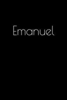 Emanuel: Notebook / Journal / Diary - 6 x 9 inches (15,24 x 22,86 cm), 150 pages. Personalized for Emanuel. 169389565X Book Cover