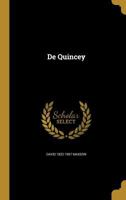 de Quincey 1361765844 Book Cover