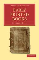 Early Printed Books 0511795297 Book Cover