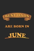 Best Dads Are Born In June: Notizbuch Geschenk-Idee f�r V�ter - Karo - A5 - 120 Seiten 1088454119 Book Cover