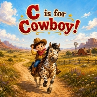 C is for Cowboy!: A Wild West Alphabet Adventure for Kids (FunFirst Wild West ABC Books) B0H4CG6CNJ Book Cover