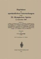 Ergebnisse Der Sportarztlichen Untersuchungen Bei Den IX. Olympischen Spielen in Amsterdam 1928 3662321912 Book Cover