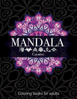 Mandala Calming Coloring books for adults: Design Beautiful Black Background practicing mindfulness and Relaxation 39 design inside page 1792951426 Book Cover