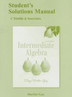 Student Solutions Manual for Intermediate Algebra 0321785320 Book Cover