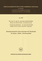 Atemphysiologische Untersuchungen Bei Sauglingen Mit Lippen-, Kiefer-, Gaumenspalten 3663200752 Book Cover