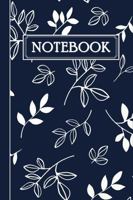 Navy Blue and White Multipurpose Notebook with Lined Pages. Great for Note-taking, Meal Planning or Journaling. 120 Pages. Great Gift for Writers or Students. 1958781126 Book Cover