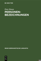 Personenbezeichnungen 3484311894 Book Cover