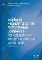 Employee Representation in Multinational Companies: The Articulation of Interests in Multilevel Action Fields 3319975587 Book Cover