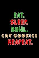 Notizbuch Weihnachten: Skizzenbuch für Bowling und Plätzchen Fans I Geschenk zur Bescherung für Bowler und Naschkatzen (German Edition) 1672197406 Book Cover