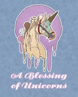 A Blessing of Unicorns: A Book of beautiful and unique unicorn designs for you to color B08L1N3ZLT Book Cover