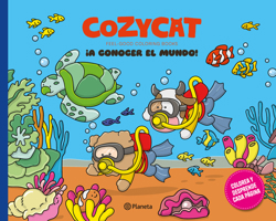 Cozy Cat 4. ¡A conocer el mundo! Libro de actividades / Cozy Cat 4. Let’s Explore the World! Activity Book (Feel-Good Coloring Books) (Spanish Edition) 6287827688 Book Cover