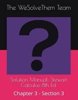 Solution Manual: Stewart Calculus 8th Ed.: Chapter 3 - Section 3 1983319961 Book Cover