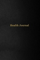 Health Journal: Herpes HSV type 1 and 2 outrbreak and treatment log and diary for preventing transmission Black leather print design 1702426017 Book Cover