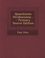 Quaestiones Strabonianae... - Primary Source Edition 1293873403 Book Cover