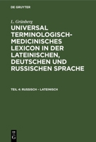 Russisch - Lateinisch 3112667832 Book Cover