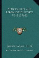 Anecdoten Zur Lebensgeschichte V1-2 110472149X Book Cover