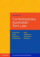 Contemporary Australian Tort Law 1009348779 Book Cover