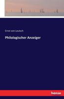 Philologischer Anzeiger 3741114294 Book Cover