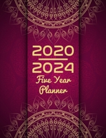 2020-2024 Five Year Planner: 60 Months Calendar To Organize Your Monthly And Yearly Agenda Schedule, 5 Year Appointment Calendar 2020, 2021, 2022, 2023, 2024 (With Notes, Birthday, Contact List) 1708166238 Book Cover