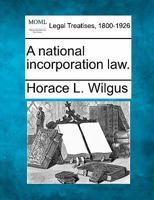 National Incorporation Law 1240115024 Book Cover