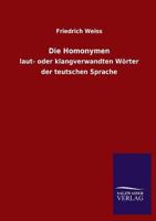 Die Homonymen 3846025283 Book Cover