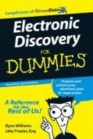 Electronic Discovery for Dummies 0470226072 Book Cover