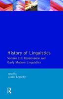 History Of Linguistics 0582094933 Book Cover