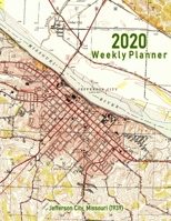 2020 Weekly Planner: Jefferson City, Missouri (1939): Vintage Topo Map Cover 1676492313 Book Cover